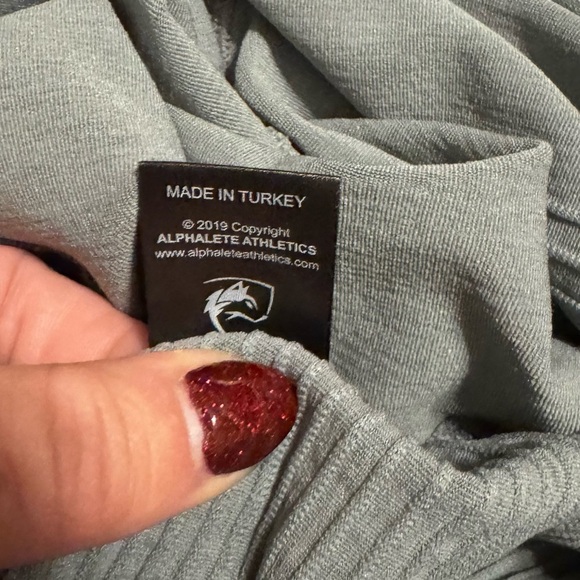 Alphalete Revival Women’s Short Sleeve Crop size XL in Slate Gray - Picture 5 of 8